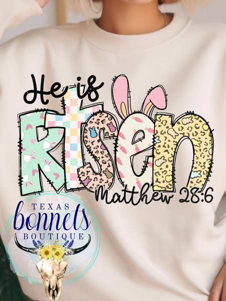 Easter He Is Risen Tee