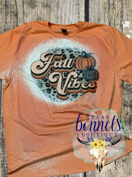 Bleached Fall Vibes Tee
