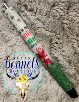 Green Santa Letter Pen