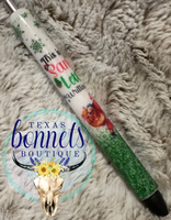 Green Santa Letter Pen