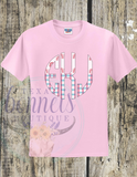 Rainbow and Plaid Monogrammed Tee